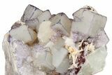 Purple Edge Fluorite Crystal Cluster - Qinglong Mine, China #205253-3